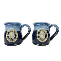 Deneen Pottery The Original Pancake House Blue Alpharetta GA Coffee Mug 2018