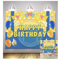 Happy B. Banner decor 6x4 ft New