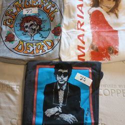 Grateful Dead, Mariah Carey And Bob Dylan New T-shirts