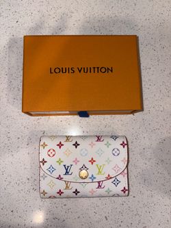 LV X TM Monogram Multicolor Rosalie Coin Purse White Kawaii Pink