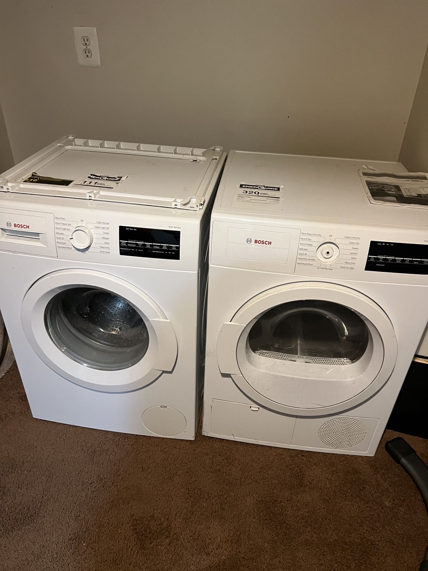 BOSCH WASHER & DRYER