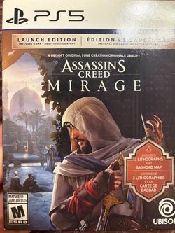 Assassin's Creed Mirage Launch Edition PS5 with Map + Lithographs