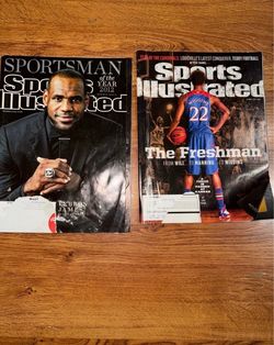Sports illustrated magazine lot LeBron James