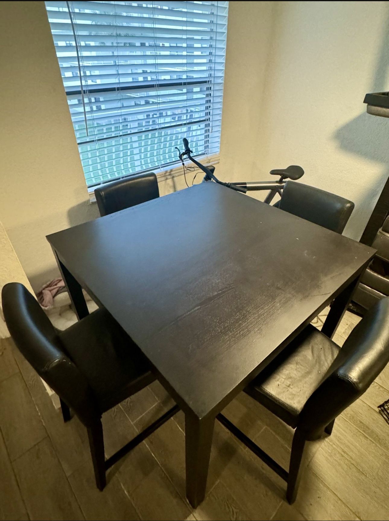 Black High Top Table