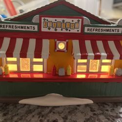 Department 56 The Original Snow Village Stardust Refreshment Stand - Rare - Great Shape 
