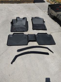 WeatherTech  floor mats & Window Deflectors 2018 toyota tacoma