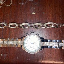 Womens Watch And Braclet