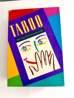 Vintage Original 1989 Taboo The Game Of Unspeakable Fun "COMPLETE"