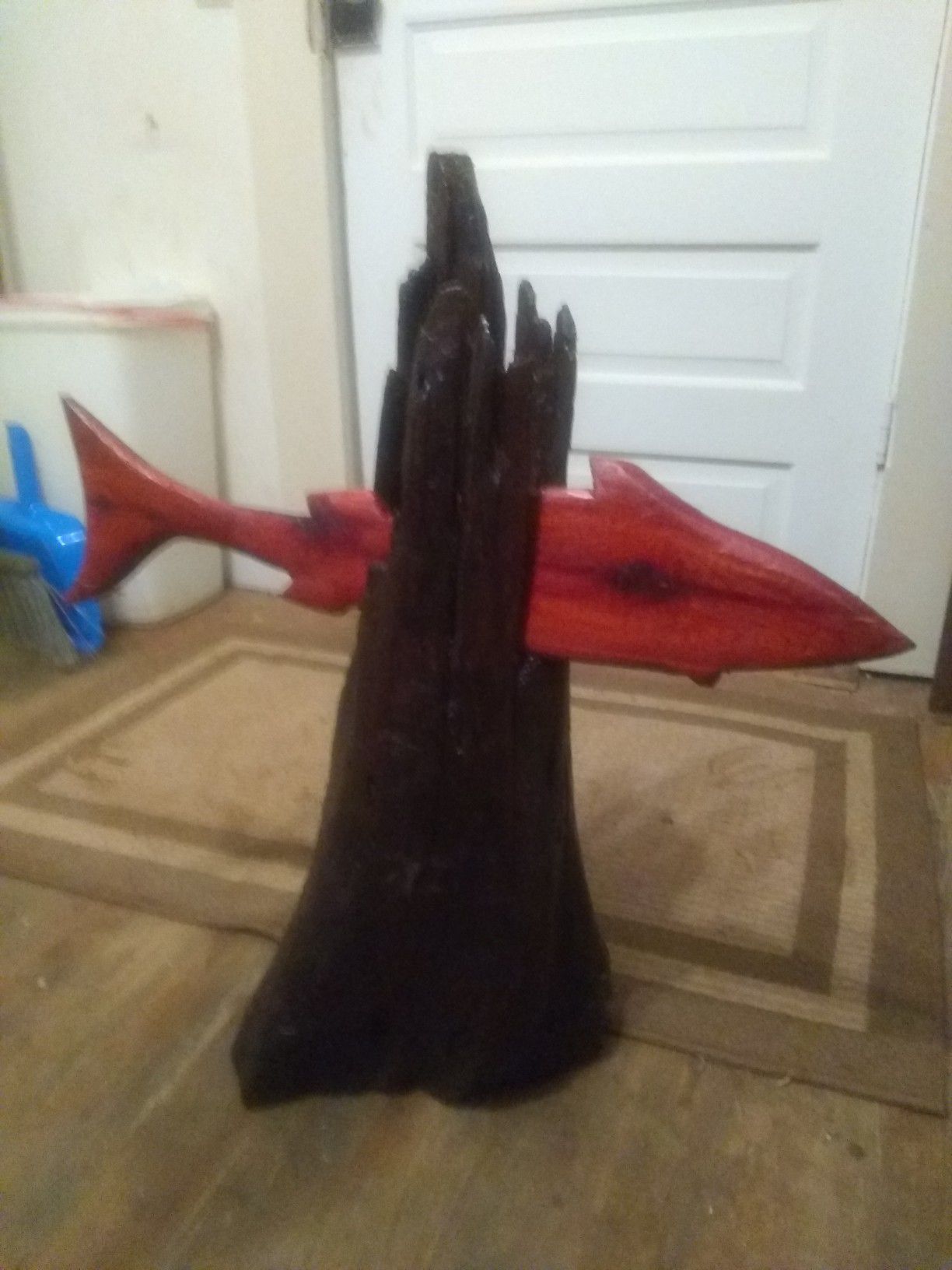 Shark sculpture