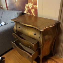 Antique very rare metallic gold Bombay chest from Butler Specialties