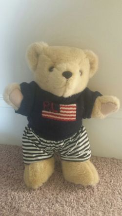 Vintage 1989 Ralph Lauren Polo plush teddy bear