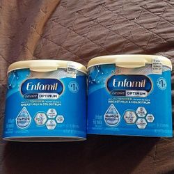 Enfamil Enspire Optimum 20.5 OUNCE TUBS BOTH FOR $90 CASH/ZELLE ALL NEW AND SEALED DELIVERY IS AVAILABLE 