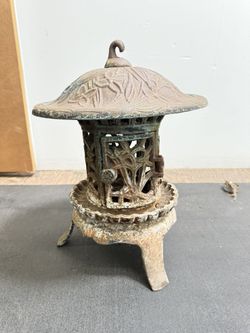 Antique Japanese Iron Lantern