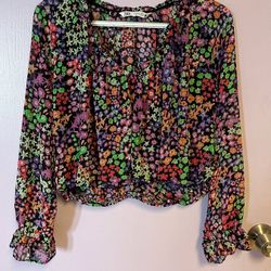 Zara Floral Blouse Size S