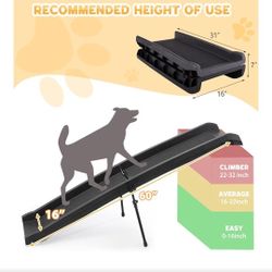 61 Inch Folding Pet Ramp Heavy Duty Weight Capacity 250lbs