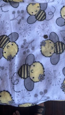 Bee Fleece Fabric Sold by the Yard 36"x60" Rare Find