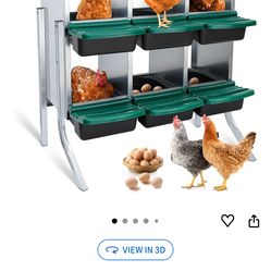 6 hole chicken nest box
