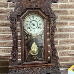 Antique Lions Head Clock Circa 1880