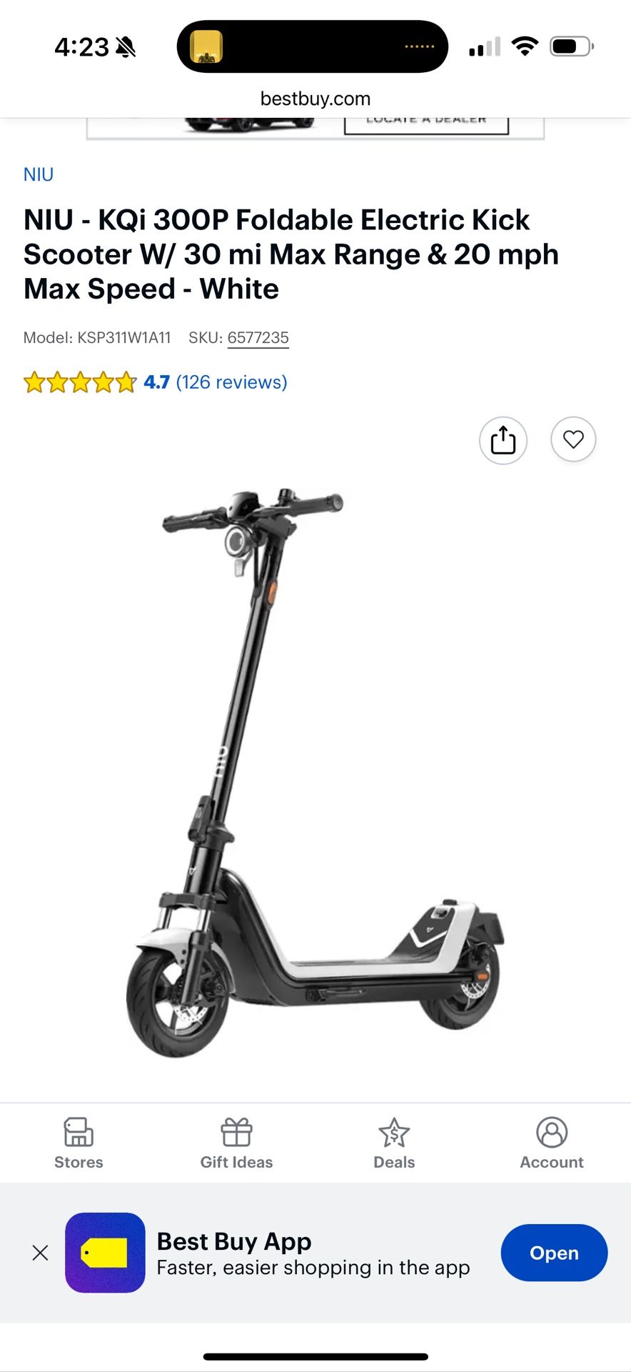 NIU - KQi 300P Foldable Electric Kick Scooter