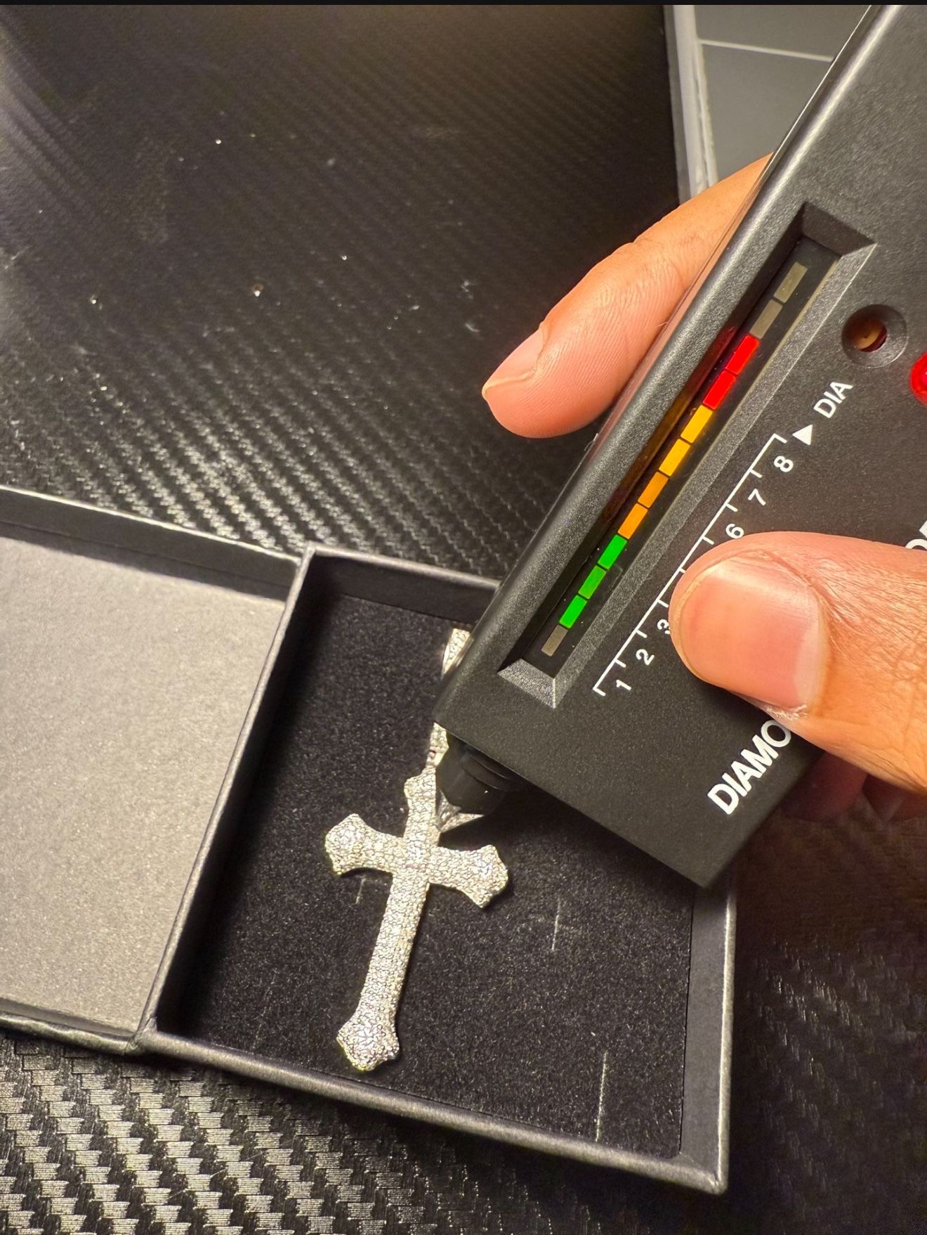 Iced Out Cross Pendant