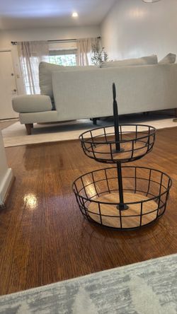 Double layer fruit basket