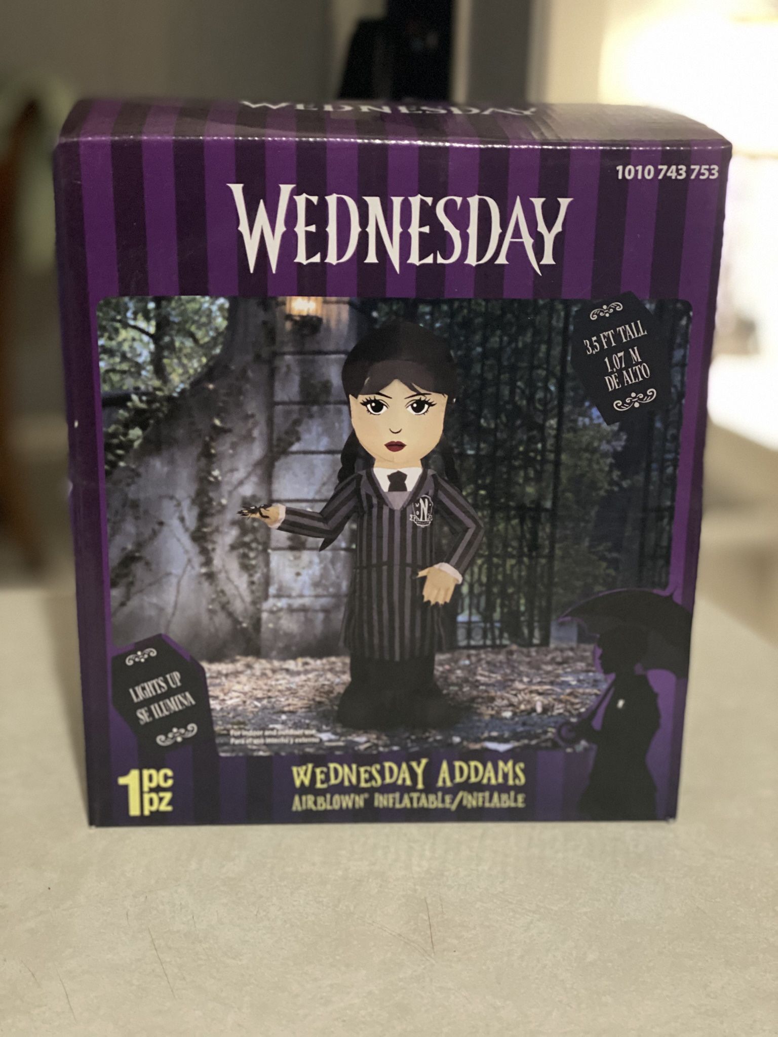 Brand New 3.5ft LED Wednesday inflatable