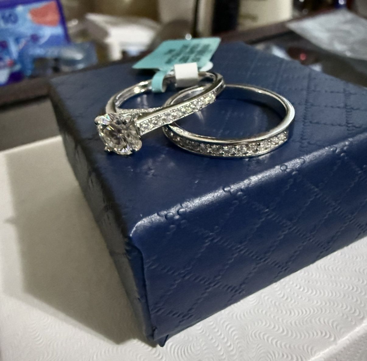 2carats Moissanite 925 Sterling Silver ring size 7