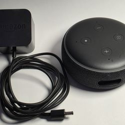 Amazon Echo Dot (3rd Gen) Smart Speaker with Charger – Works Great