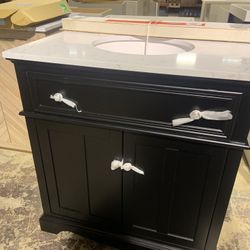 Black Vanity  36 Inch