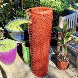 30’ Orange Plastic Fencing: 30’ x 4’