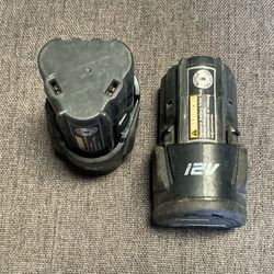 2 Craftsman Nextel 12 Volt Batteries