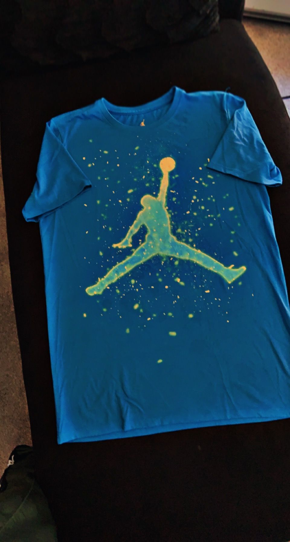 Jordan shirt size small baby blue