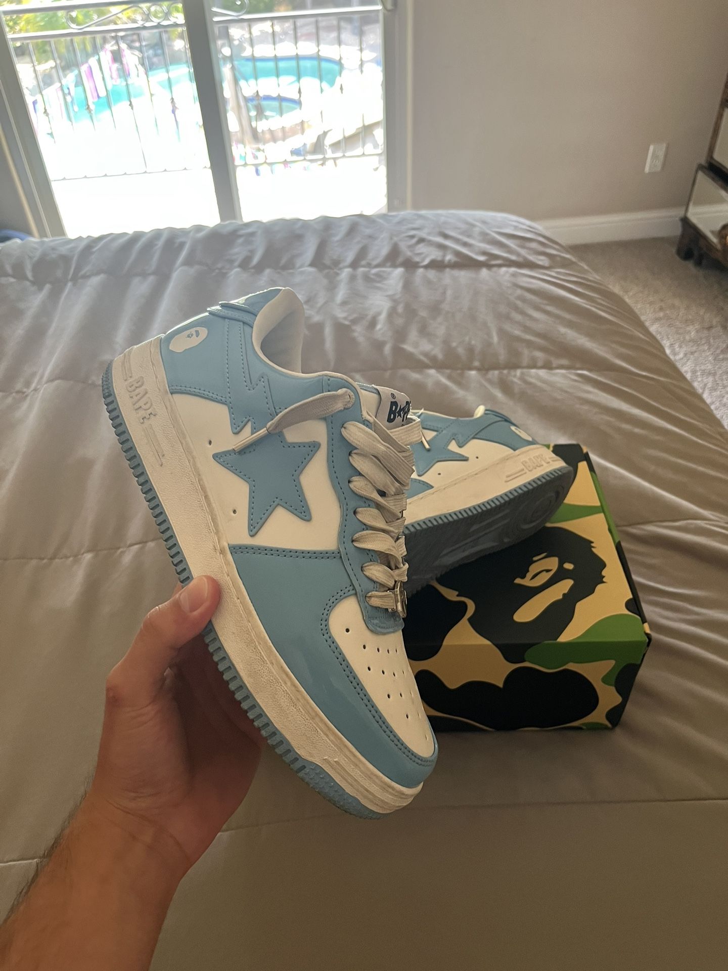 Bape Sta Patent Blue