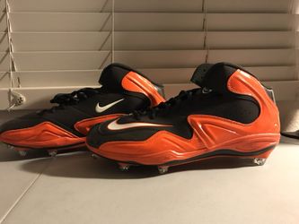 NEW Zoom Merciless Orange/Brown/White Hightop Football Cleats (S:13.5) BOX INCLUDED. GREAT HOLIDAY GIFT!