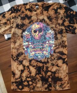 Holloween Tie Dye Jason Shirt