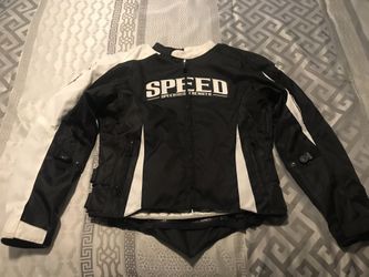 Speed And Strength Throttle Body Jacket Womens Size L black/White