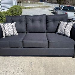 Beautiful Brand New Black Sofa And Loveseat 