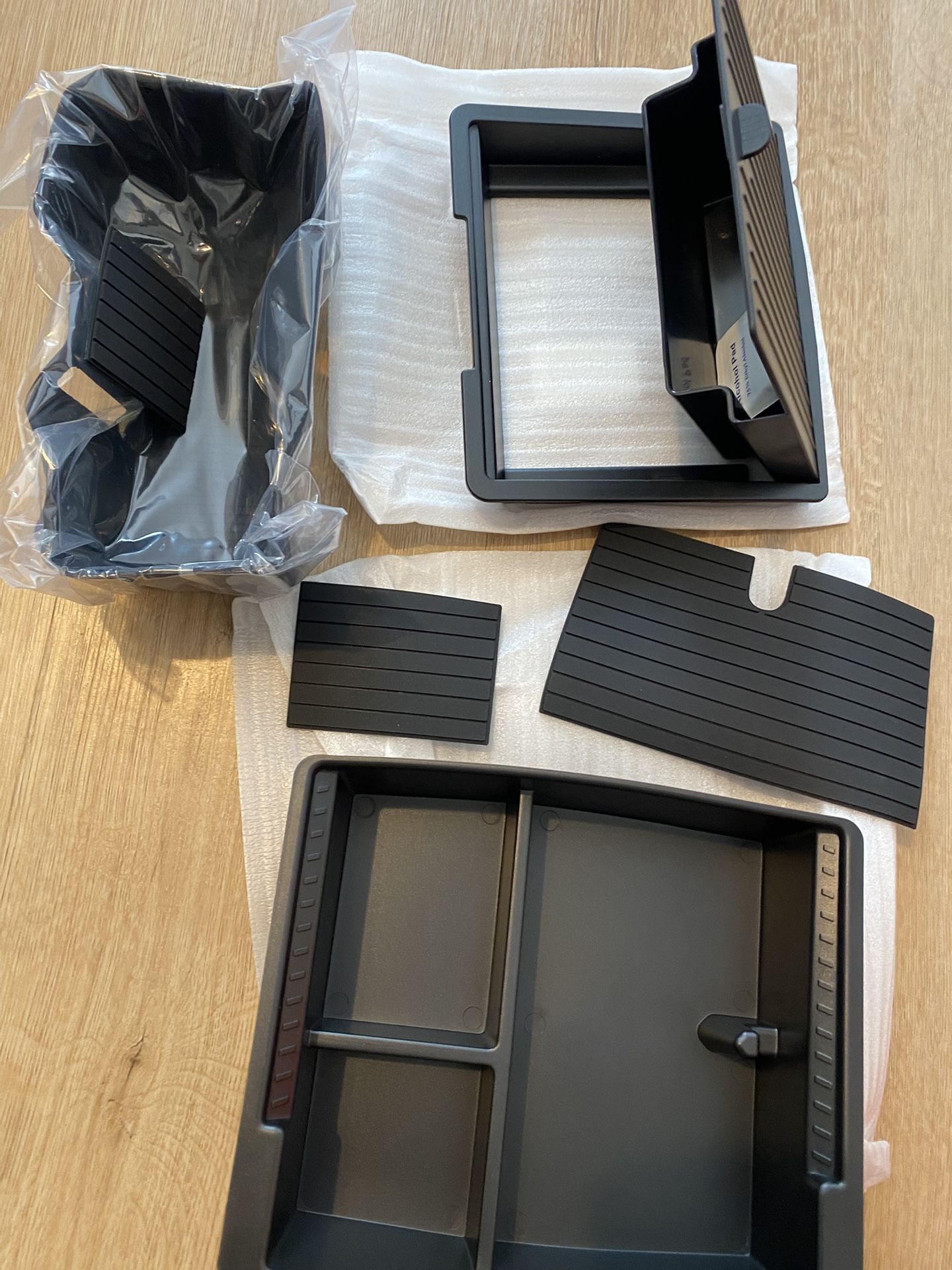 Center Console Hidden Box Organizer Compatible with 2024 2025 Toyota Tacoma Accessories Armrest Secret Compartment Press to Open and Close(Pat