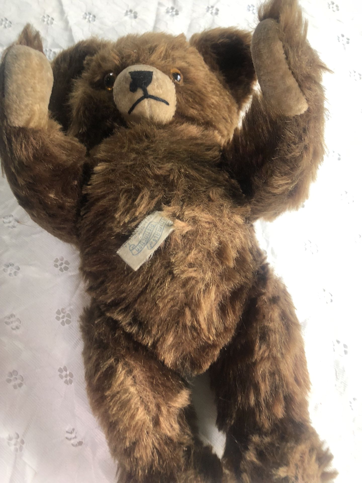Antique Mohair Teddy Bear Movable Joints Early 1900