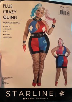 Plus size Harley Quinn costume