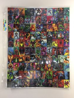 Custom Artwork Collage from 1992 Marvel Masterpieces Series 1 with Sleeves.