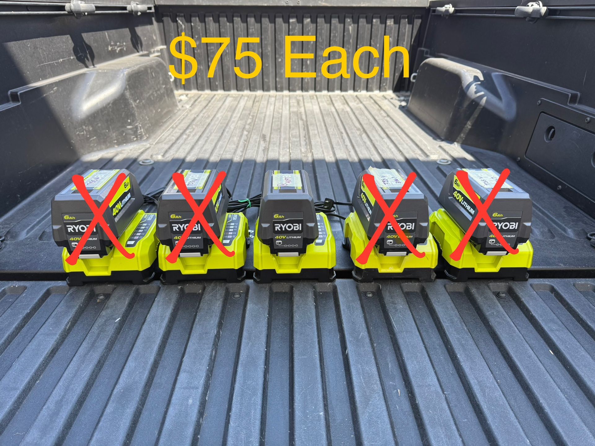RYOBI 40V Lithium-Ion 6.0 Ah Battery & Rapid Charger Starter Kit **$75, 1 Available**