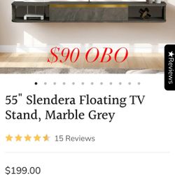 55 Inch Floating Entertainment Center TV Stand