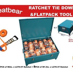 Heavy Duty Straps With Metal Container 