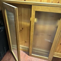 Wood & Glass Interior Window Covering