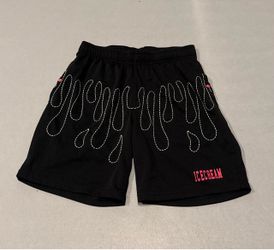 Ice Cream Pineapple Mesh Basketball Shorts Mens M Prism Black BBC Streetwear