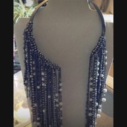 Long Stunning Artistic Necklace 