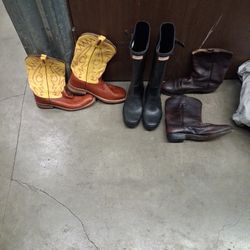 3 Pair Of Boots