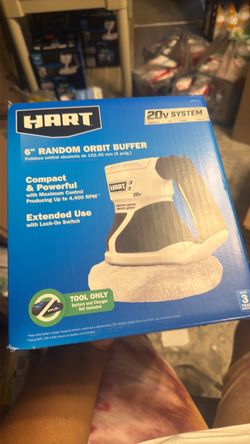 HART 20V 6-Inch Random Orbit Buffer Tool Only