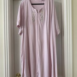 Serenada Pink Plus Size Terry Robe